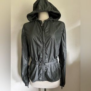 ADD System Windbreaker Grey Hooded Lightweight Packable